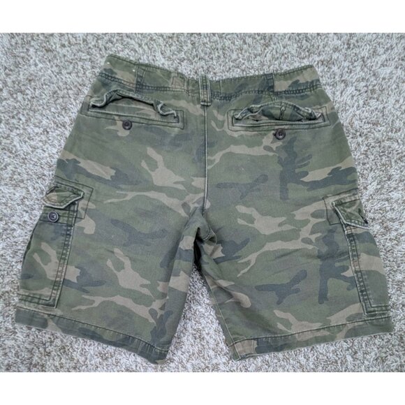 Vintage Y2K Abercrombie & Fitch Camo Cargo Shorts Mens Size 31 10" Inseam - Picture 2 of 6
